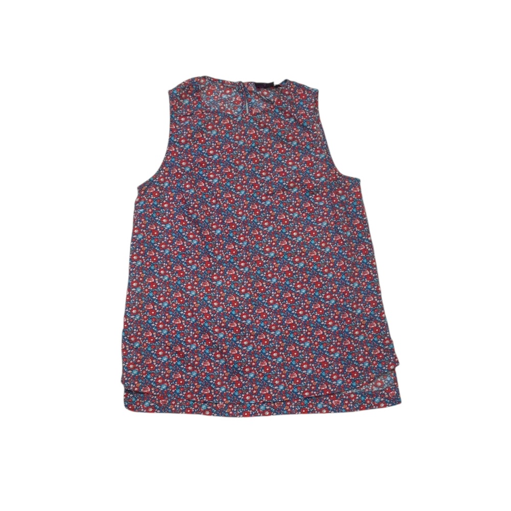 J Crew x Liberty fabrics Floral Keyhole Tank